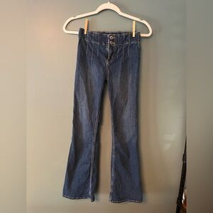 Abercrombie Kids Blue Flare Wide Leg Jeans